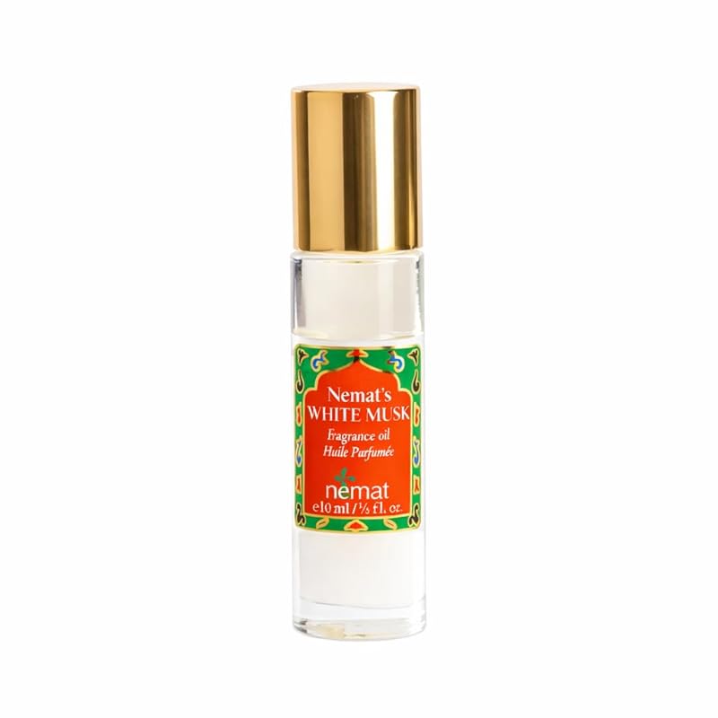 Nemat White Musk Perfume Oil Roll-On, Alcohol-Free Unisex Scent, 10 ml