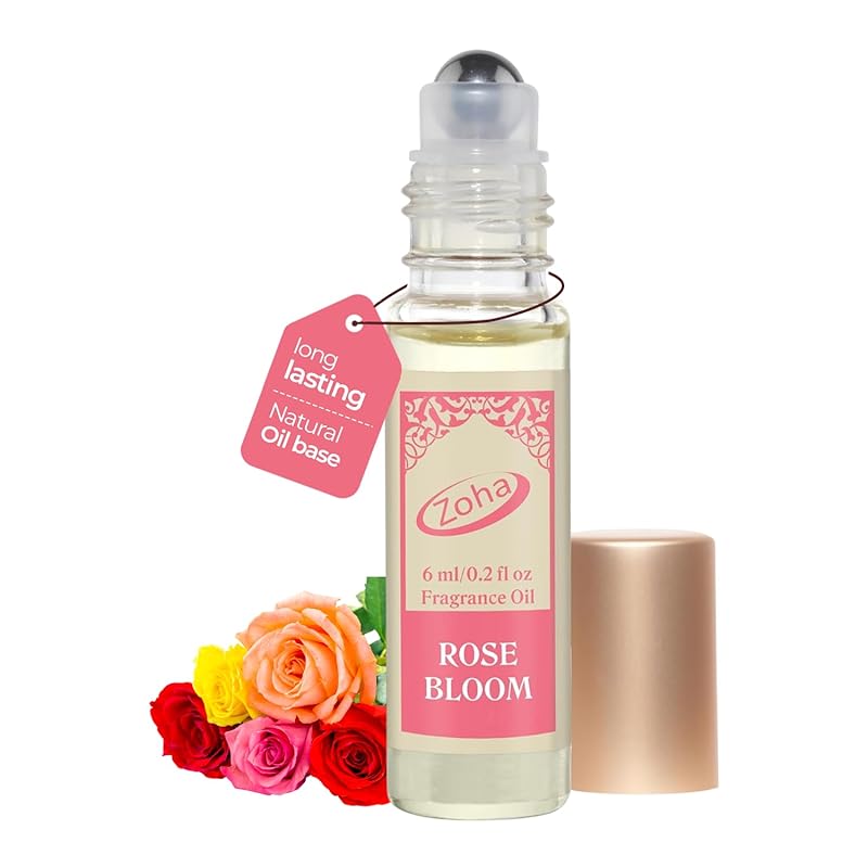 Alcohol-Free Rose Perfume Oil Roller – Long Lasting Travel Size Fragra