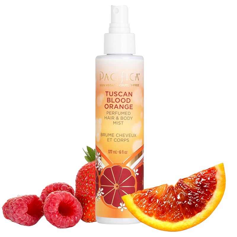 Pacifica Tuscan Blood Orange Hair & Body Perfume Mist – Alcohol-Free, 