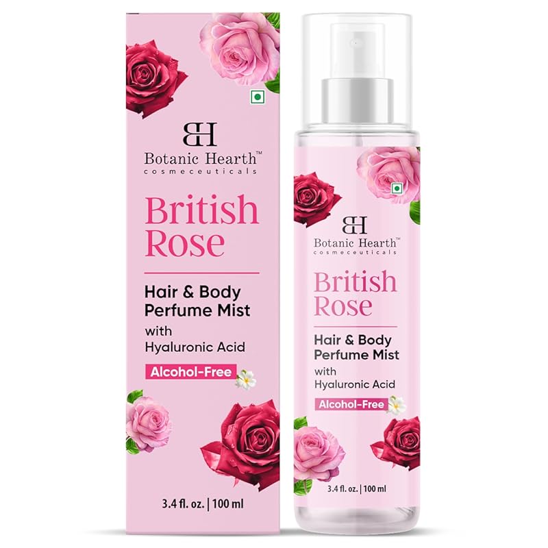 British Rose Alcohol-Free Hair & Body Mist – Long-Lasting Clean Scent 