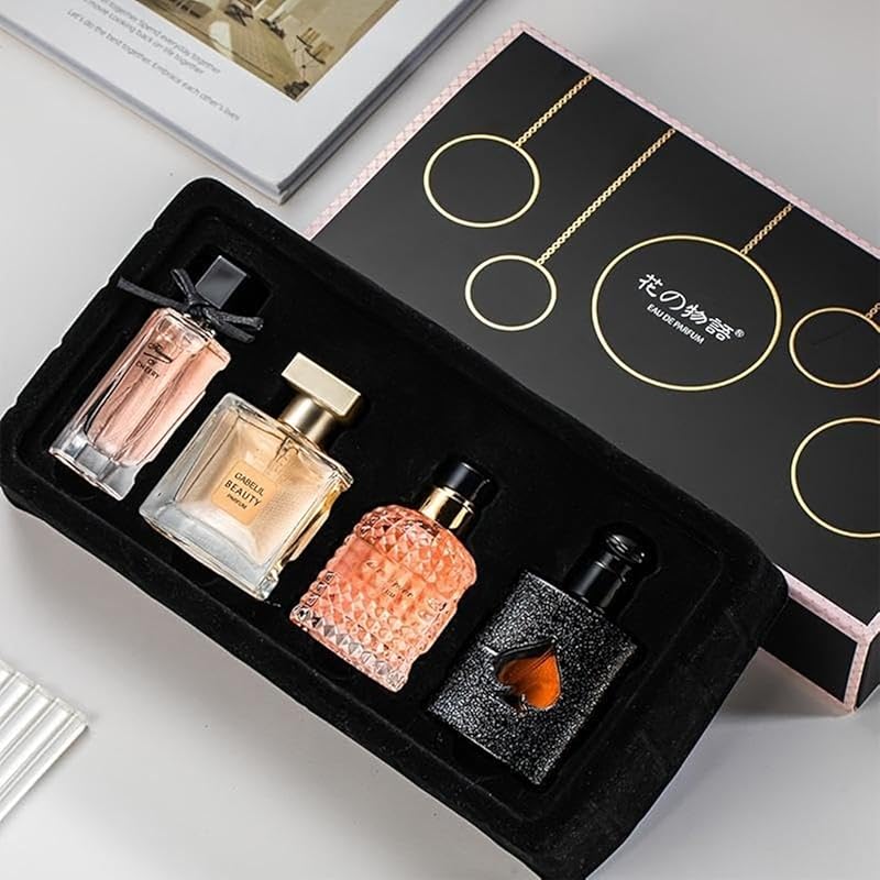 4-Piece Floral & Fruity Women's Perfume Set, 105ml Total in Elegant Gi
