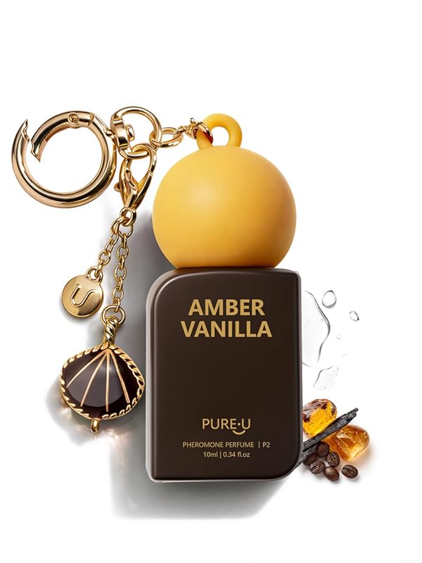 PUREU Amber Vanilla Pheromone Perfume Oil for Women – Alcohol-Free Tra